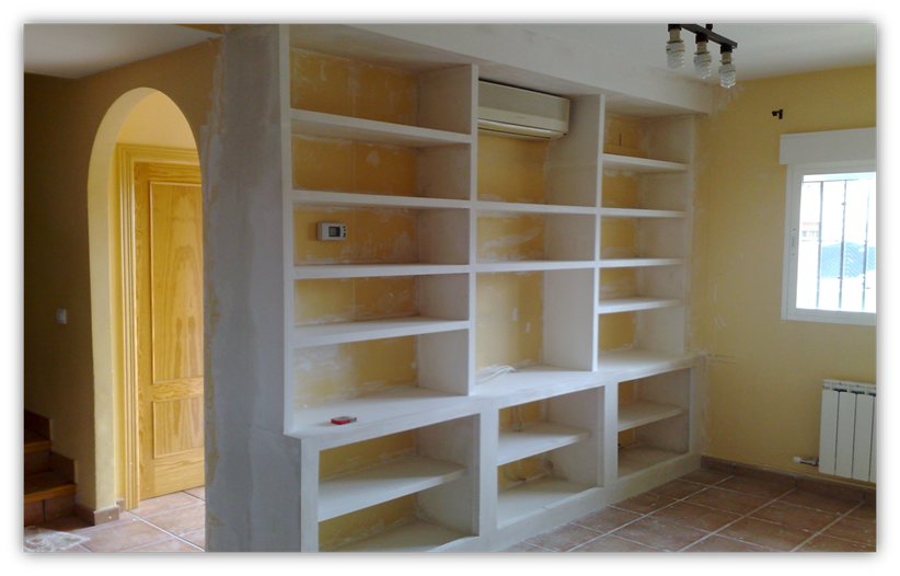 Escayolista en Granada, Montador de Pladur Granada
Miguel Angel Cuadros -Arte en escayola™-
Mueble de escayola, mueble de pladur